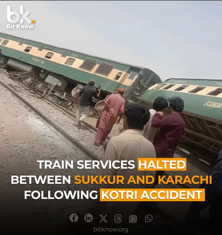 Train Services Halted Between Sukkur and Karachi Following Kotri Accident