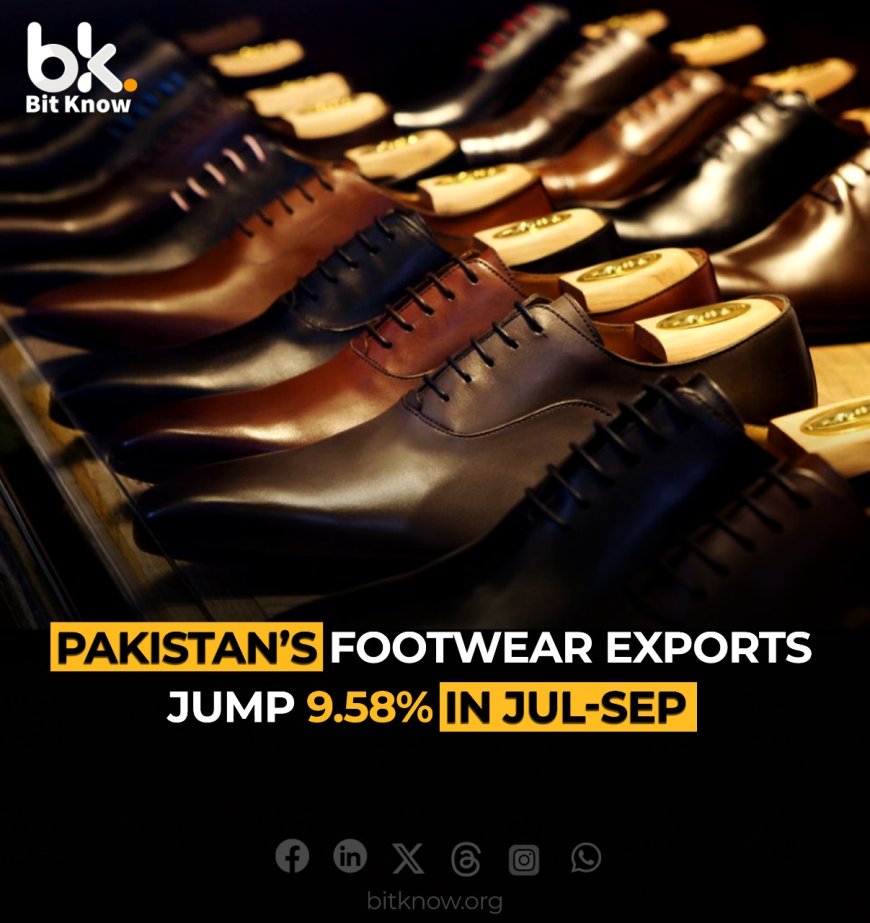 Pakistan's Footwear Exports Jump 9.58% in Jul-Sep