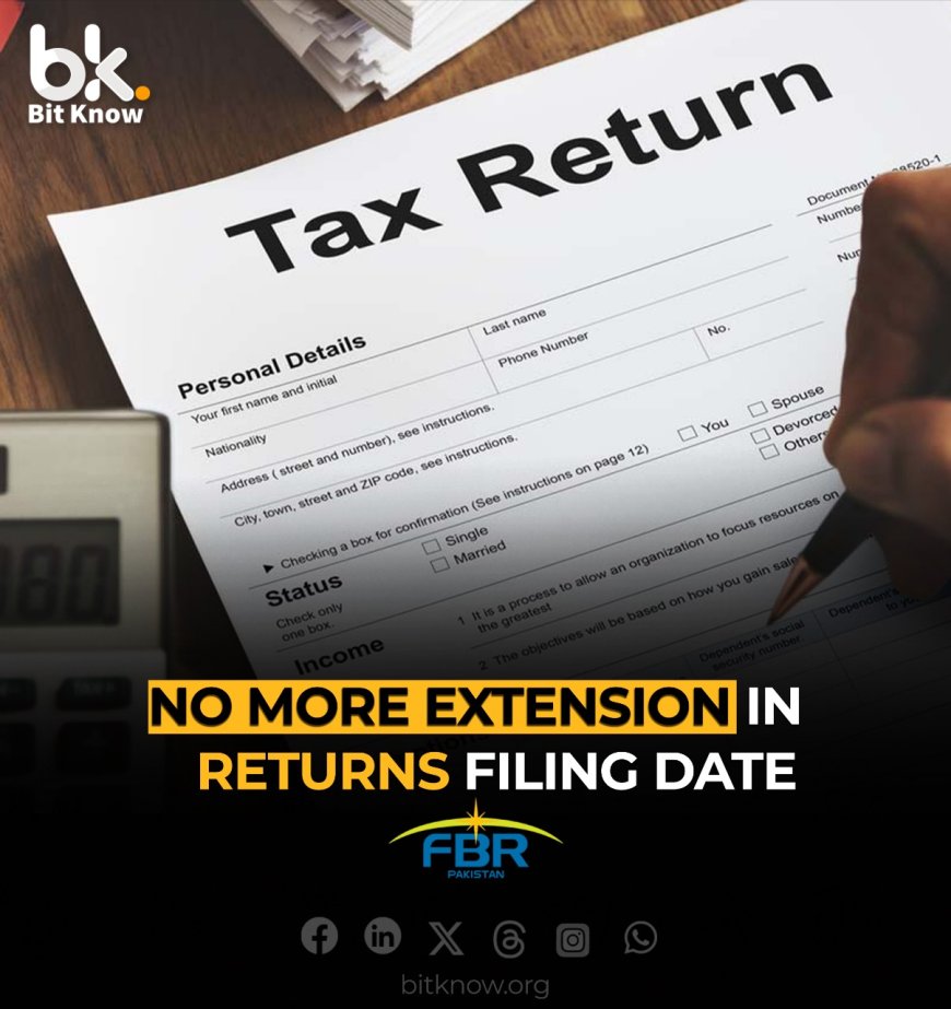 No more extension in returns filing date