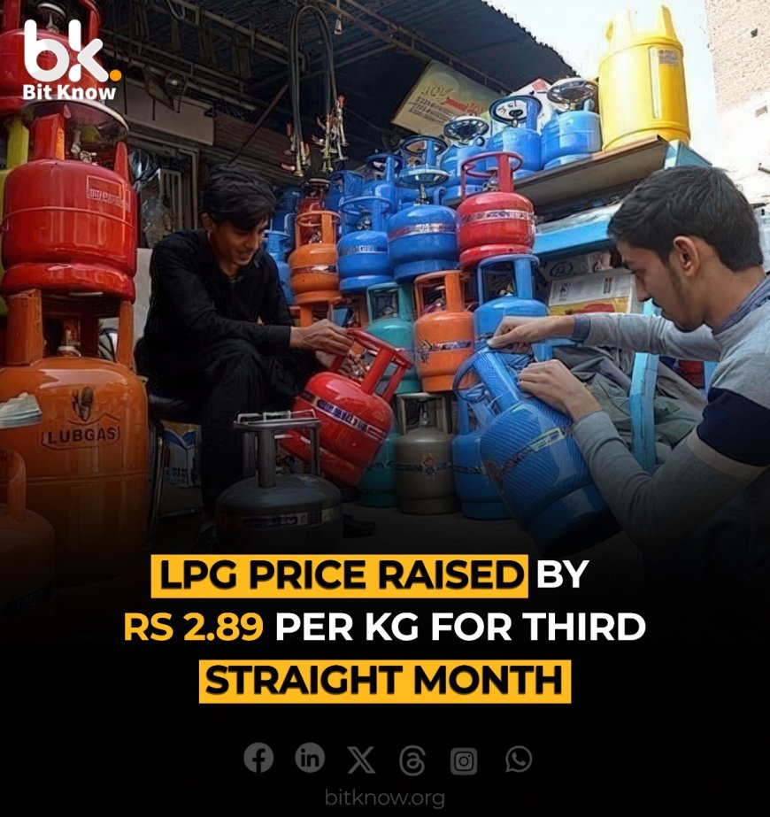 LPG price raised by Rs2.89/kg for third straight month