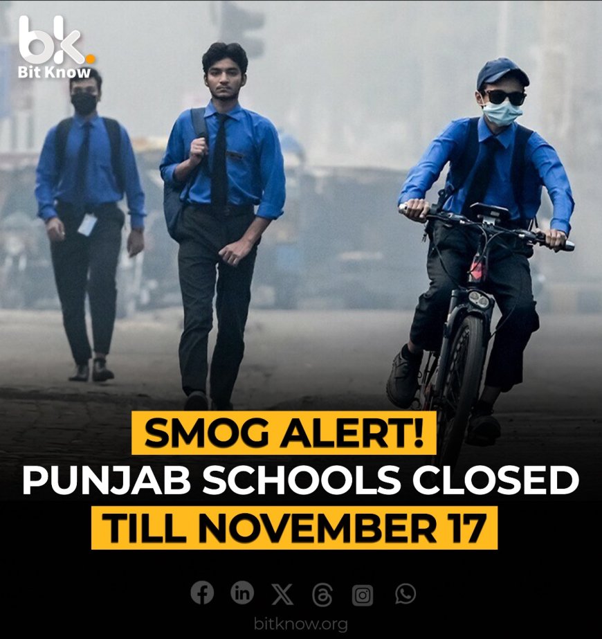 Punjab Government Orders to Close All Schools Amid Smog Crisis