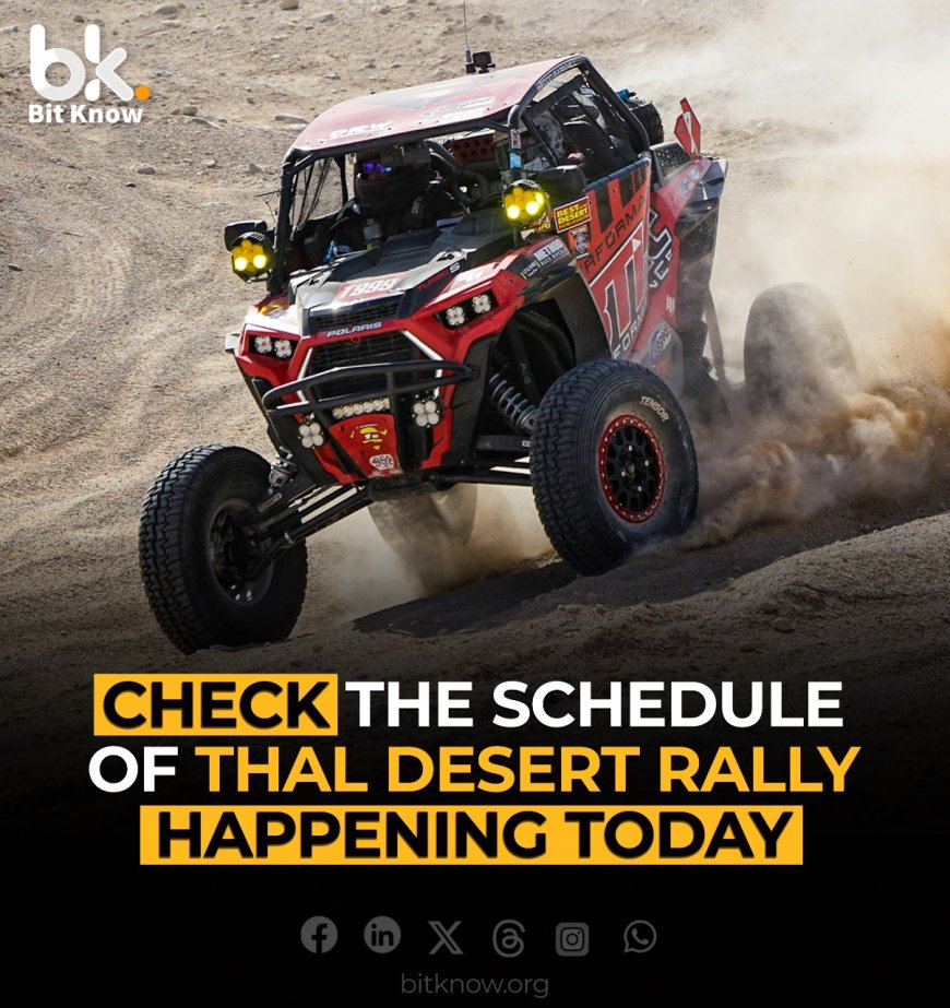 TDCP 9th Thal Desert Rally: A Thrilling Off-Road Adventure from November 7