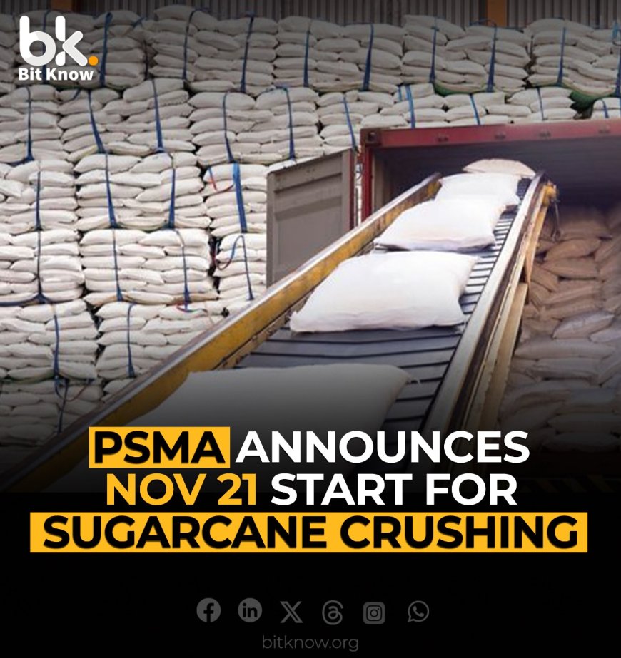 PSMA Announces Nov 21 Start for Sugarcane Crushing