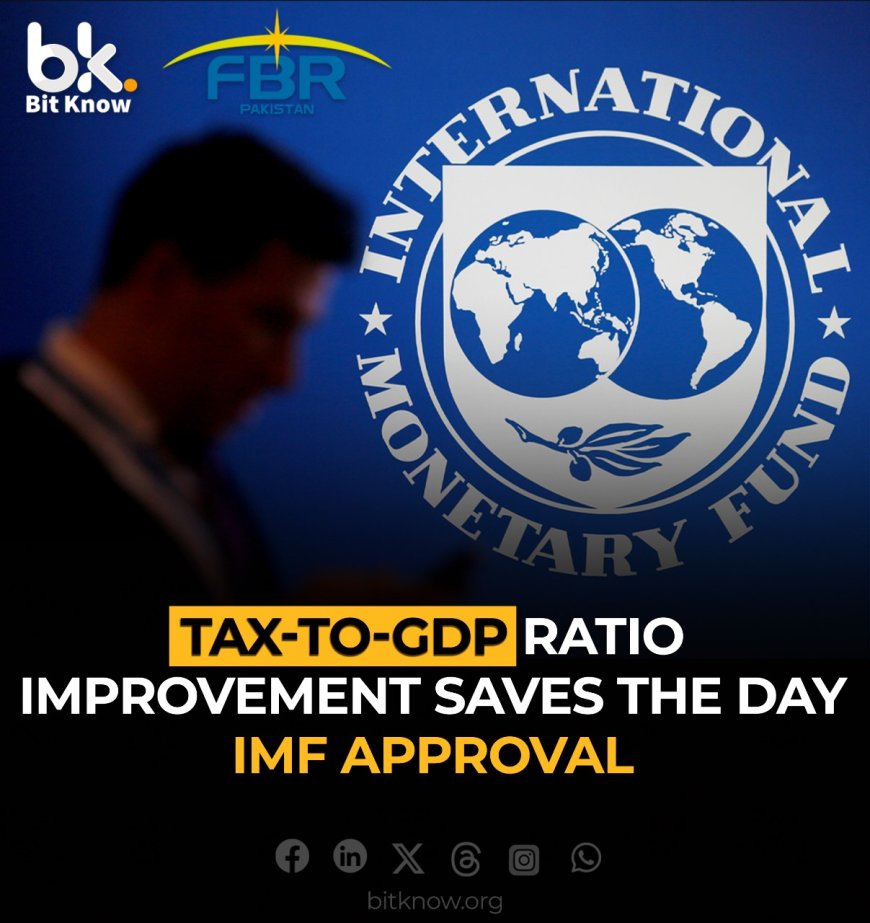 Tax-to-GDP Ratio Improvement Saves the Day, IMF Approval