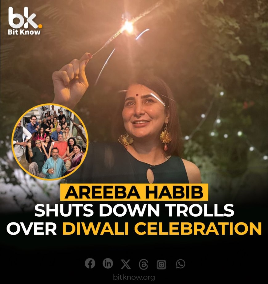 Areeba Habib Shuts Down Trolls Over Diwali Celebration