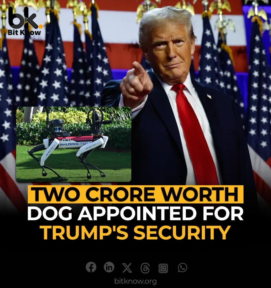 Two Crore Worth Dog Appointed for Trump's Security