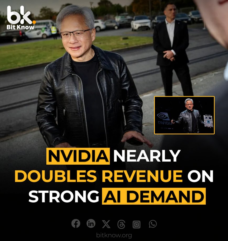 Nvidia Nearly Doubles Revenue Amid Surging AI Demand