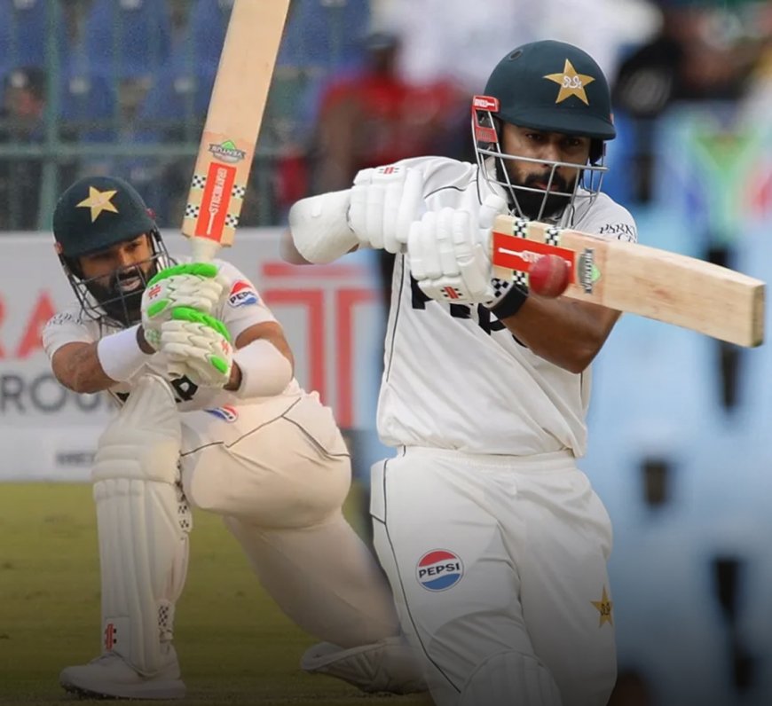 Shakeel and Rizwan Steer Pakistan’s Recovery Against West Indies with Gritty Half-Centuries