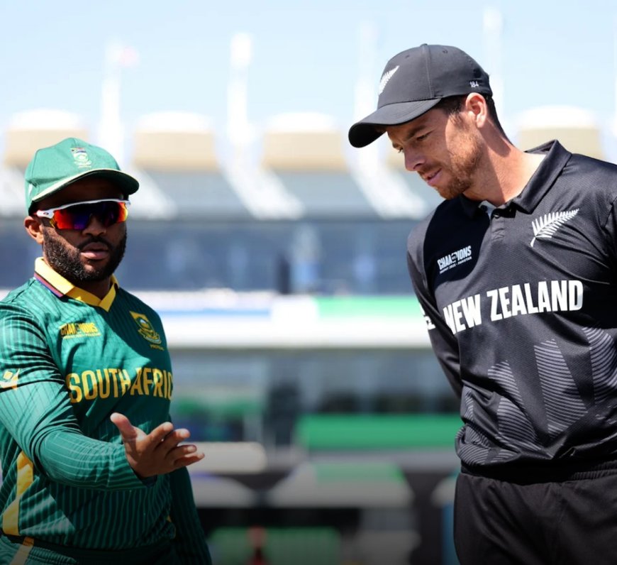 New Zealand Elects to Bat First in ICC Champions Trophy Semi-Final Against South Africa