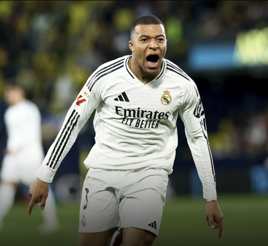 Mbappe’s Brace Propels Real Madrid to LaLiga Summit with 2-1 Win Over Villarreal